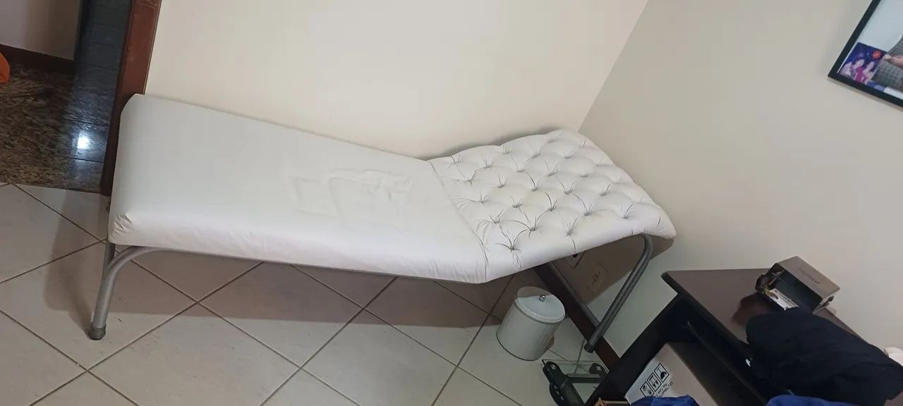 Divã Branco Usado - 1,86m x 65,5cm - Foto 3