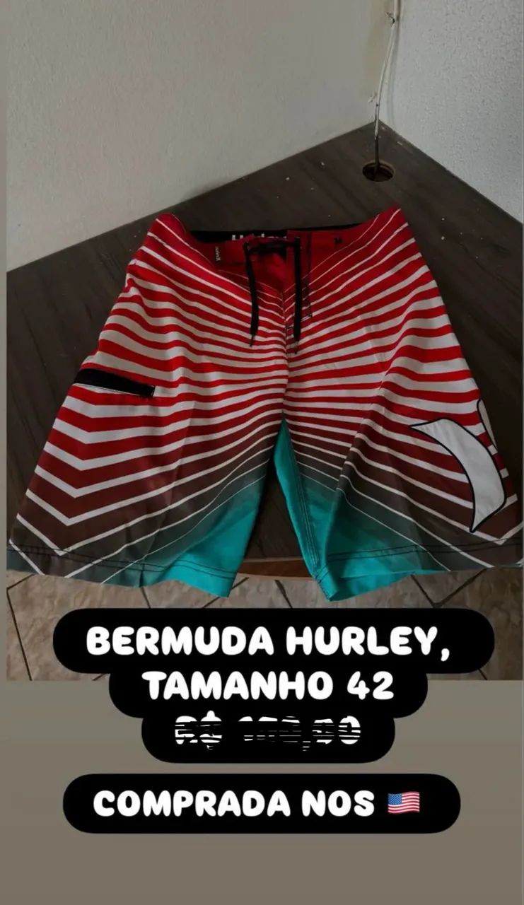 BERMUDAS BOARDSHORT OSKLEN, HURLEY, BILLABONG, TAMANHO 46, 42, 40  ,CADA UMA R$150,00 - Foto 4