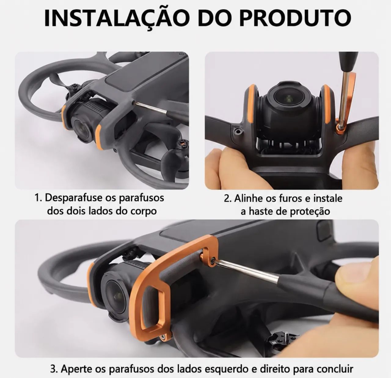 Protetor do Gimbal Avata 2 DJI, em alumínio ultraleve! - Foto 4