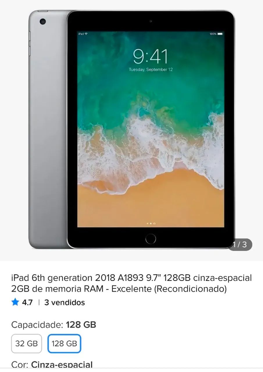 Ipad 6a Gen 2018 128 gigas - Foto 2