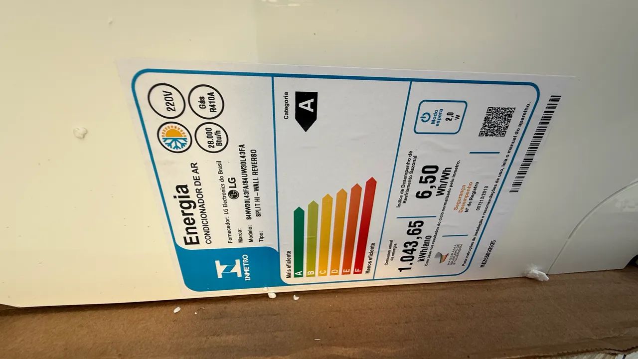 Ar condicionado split 30mil btus LG inverte 220v quente e frio  - Foto 6