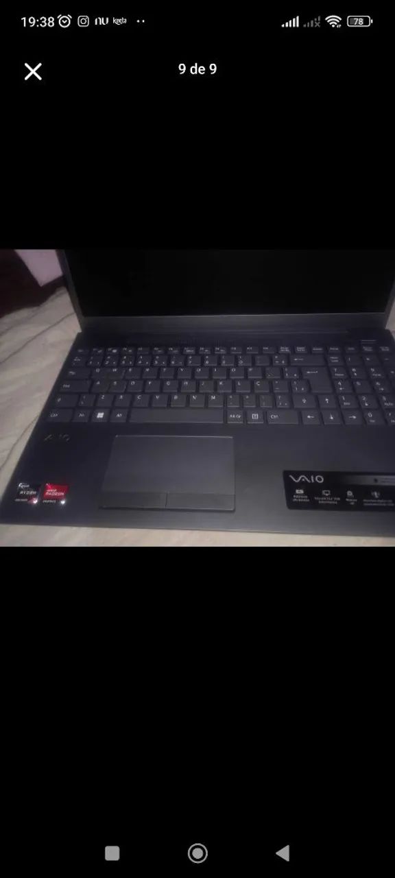 Notebook Sony vaio