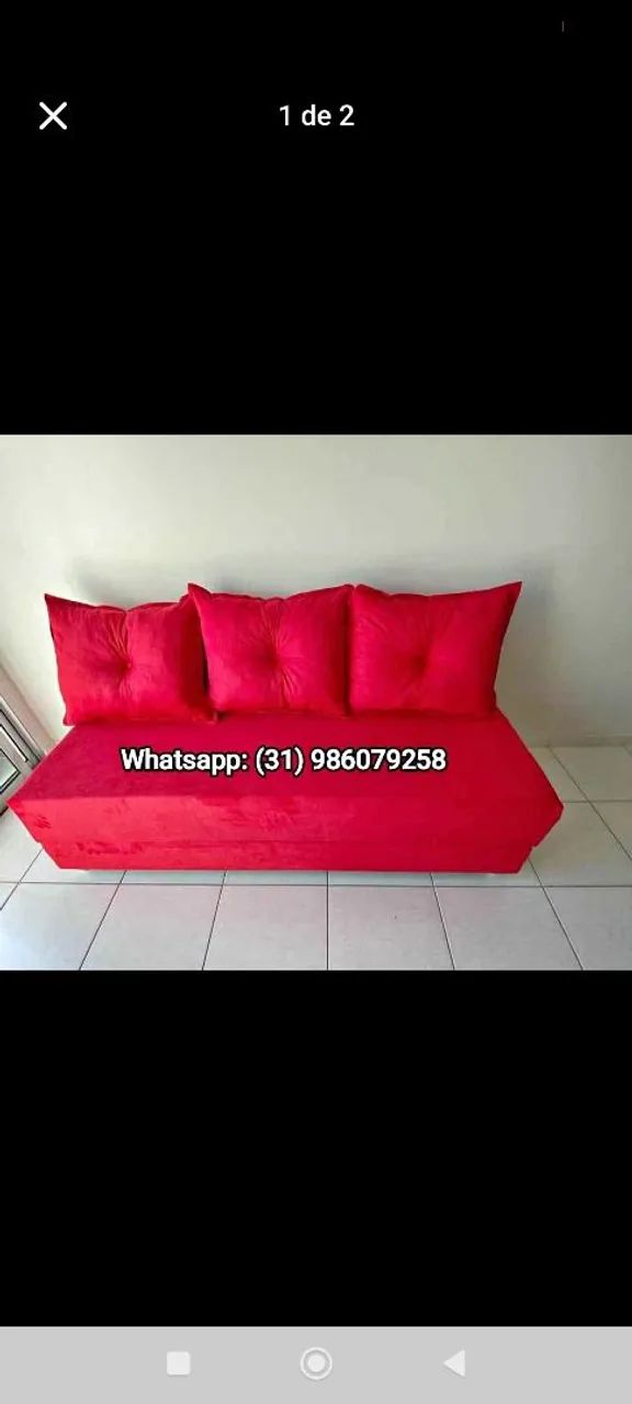 Sofá Bicama Novos - Foto 3