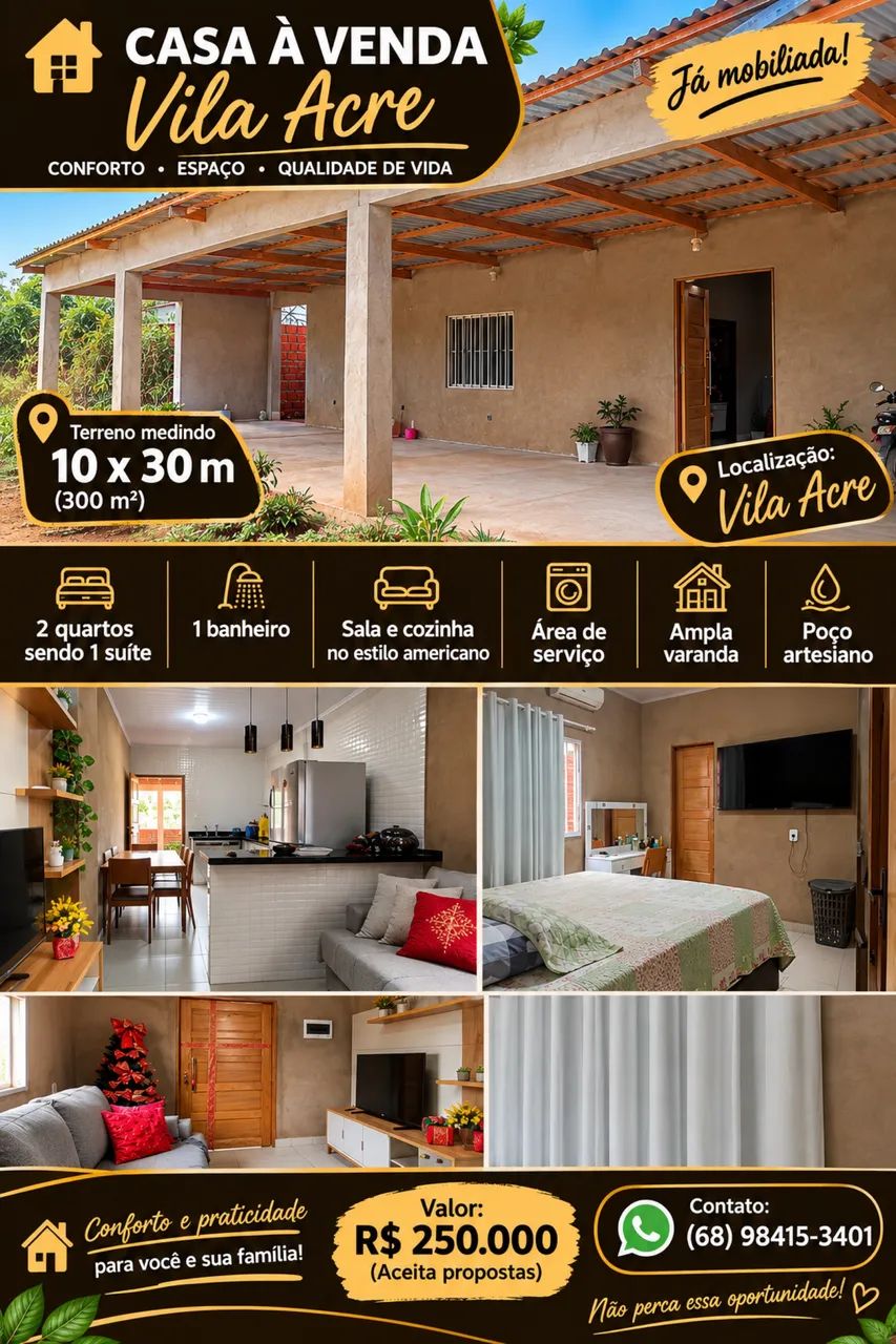 Vendo casa no vila Acre 