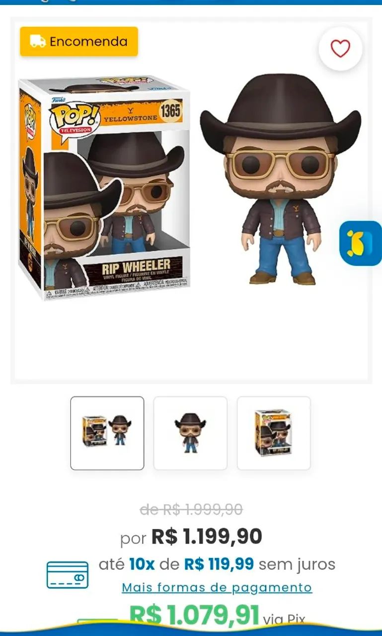 Yellowstone funko pop rip wheeler - Foto 2