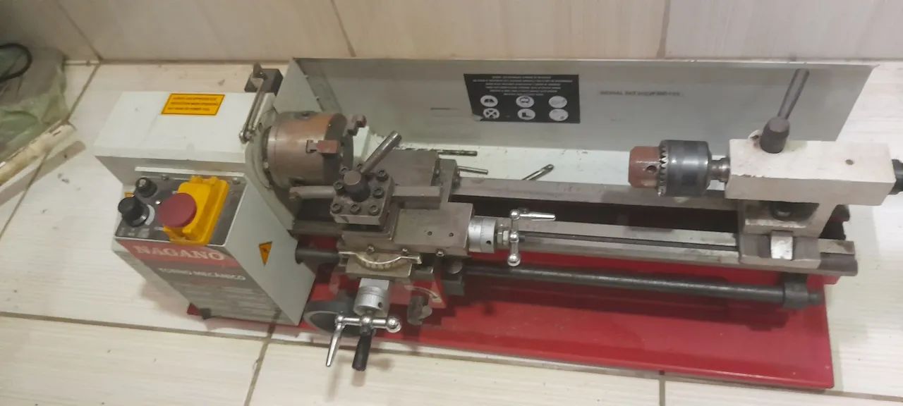 Mini torno mecânico 