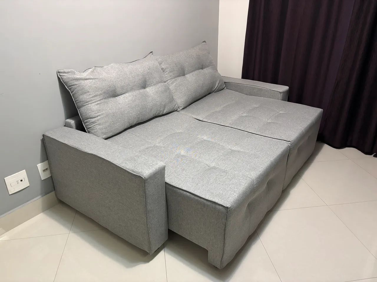 Sofá retrátil 3 lugares - Foto 3