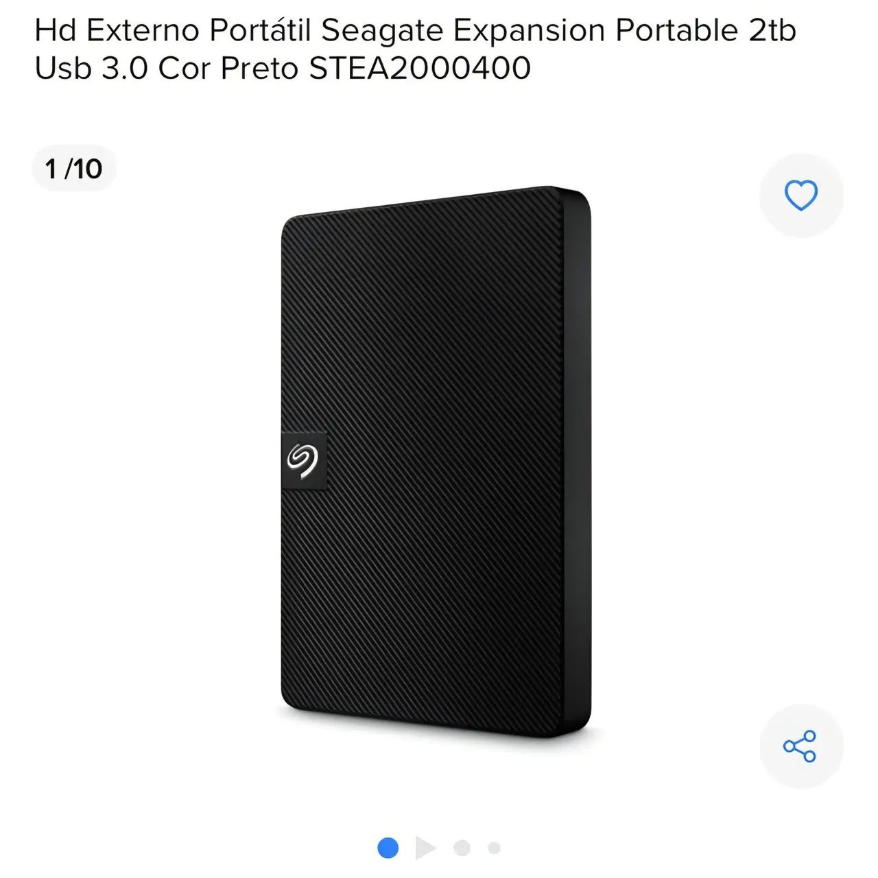 HD Externo 2TB Seagate