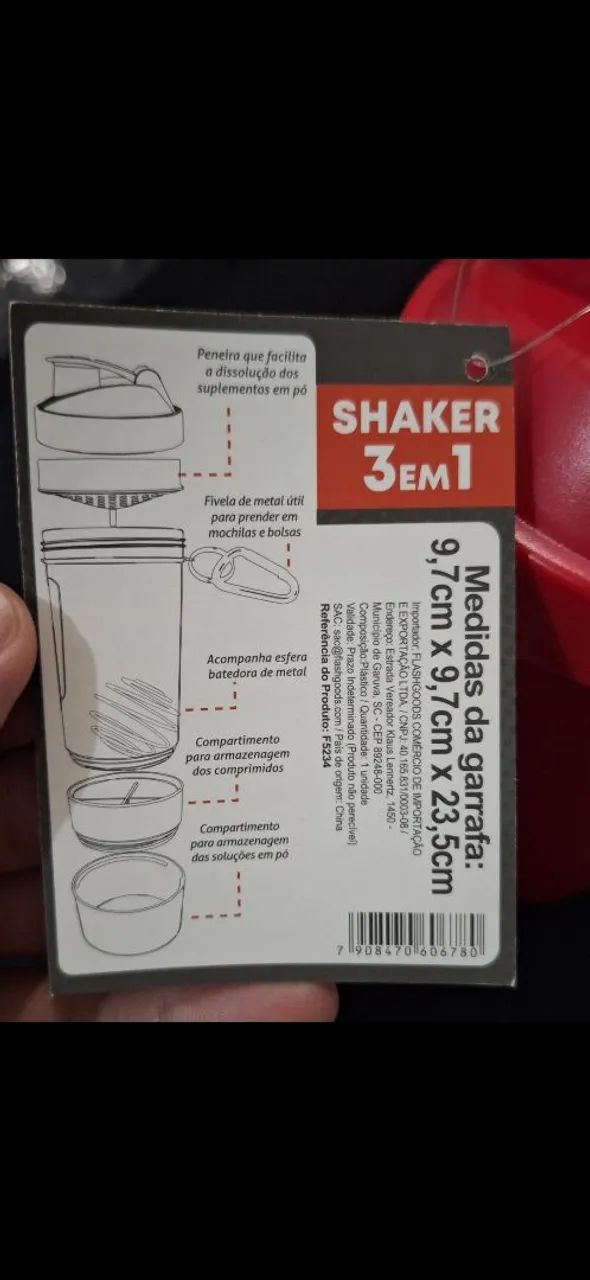 Shaker 3 em 1 - Foto 2