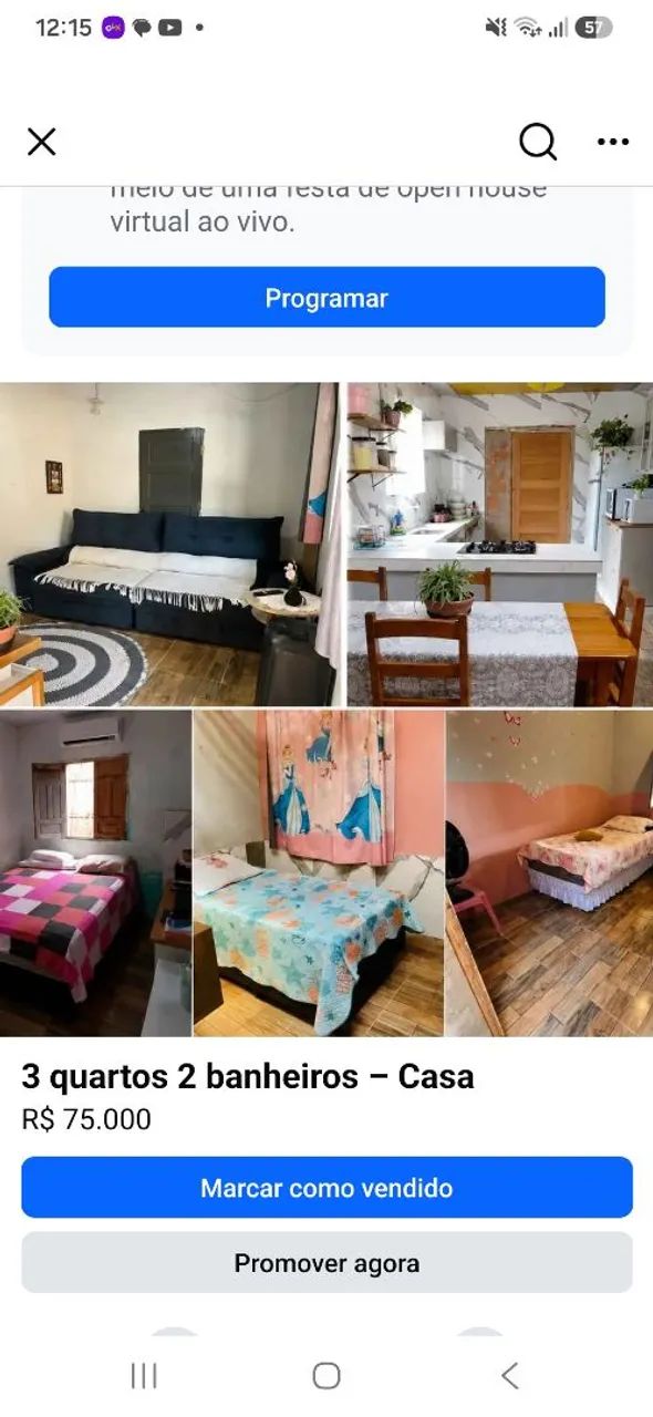VENDE SE CASA 75.000 TÍTULO DEFINITIVO 