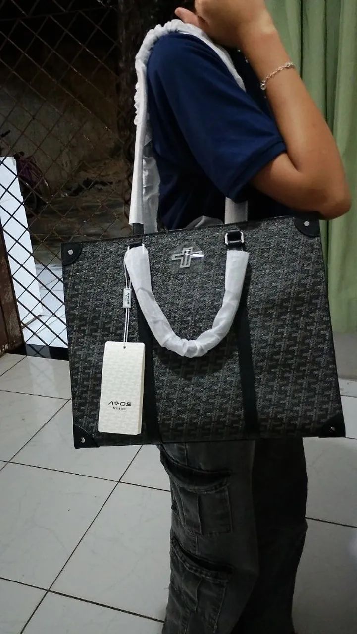 Bolsa em couro attos milano - Foto 2