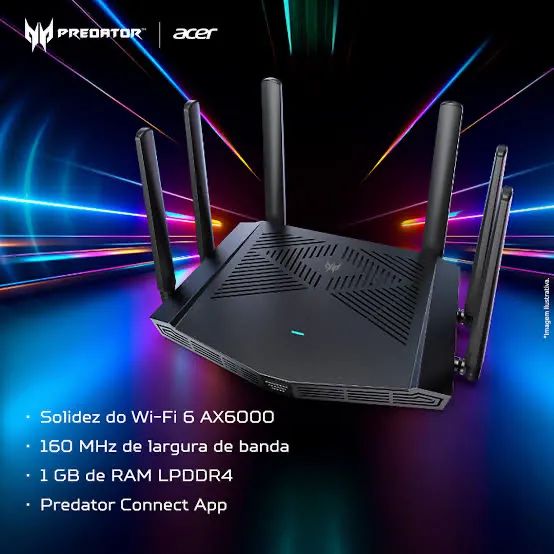 Vendo Roteador W6X Gamer Predator - Foto 2