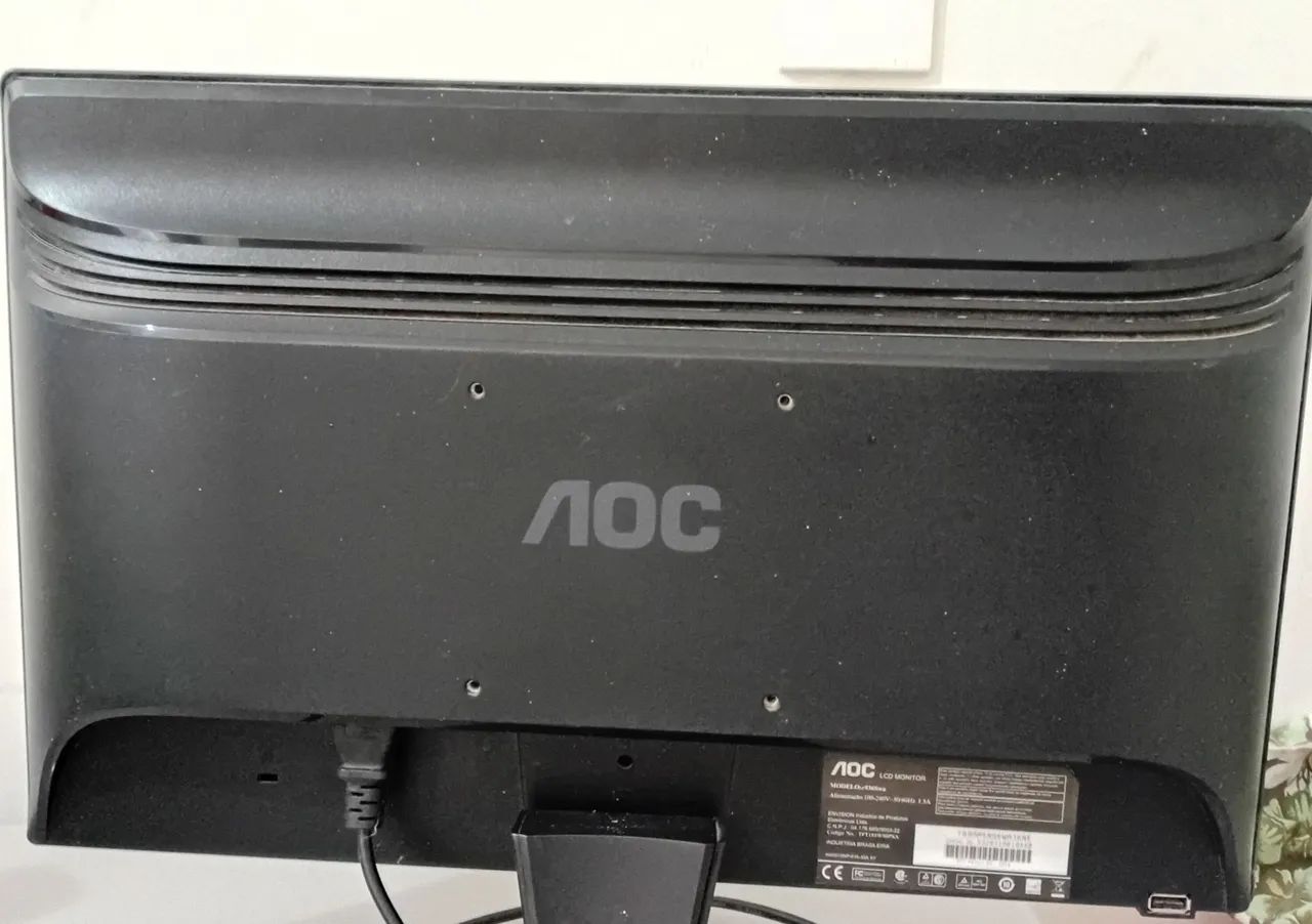 Monitor AOC 18.5" (Modelo e936Swa) - Para Peças / Desmonte - Foto 2