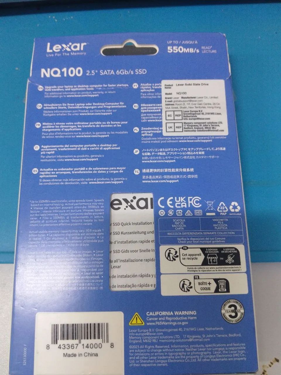 SSD SATA LEXAR 256GB - Foto 2