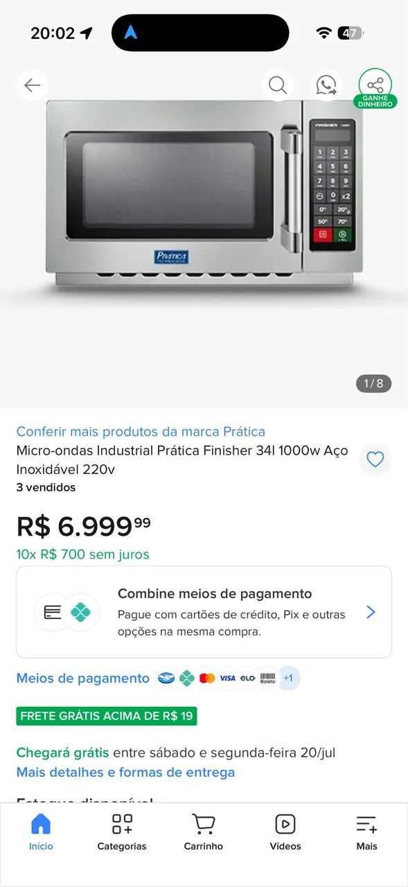 Microondas comercial lacrado  - Foto 5