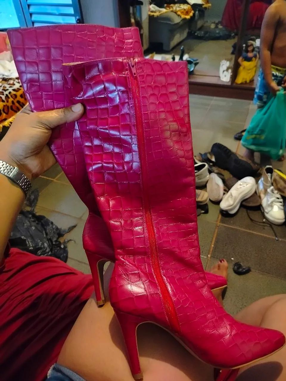 Bota rosa  - Foto 2