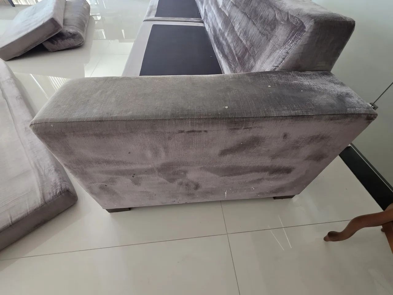 Sofá modular 4,02 x 0,95 m, duas partes - Foto 4
