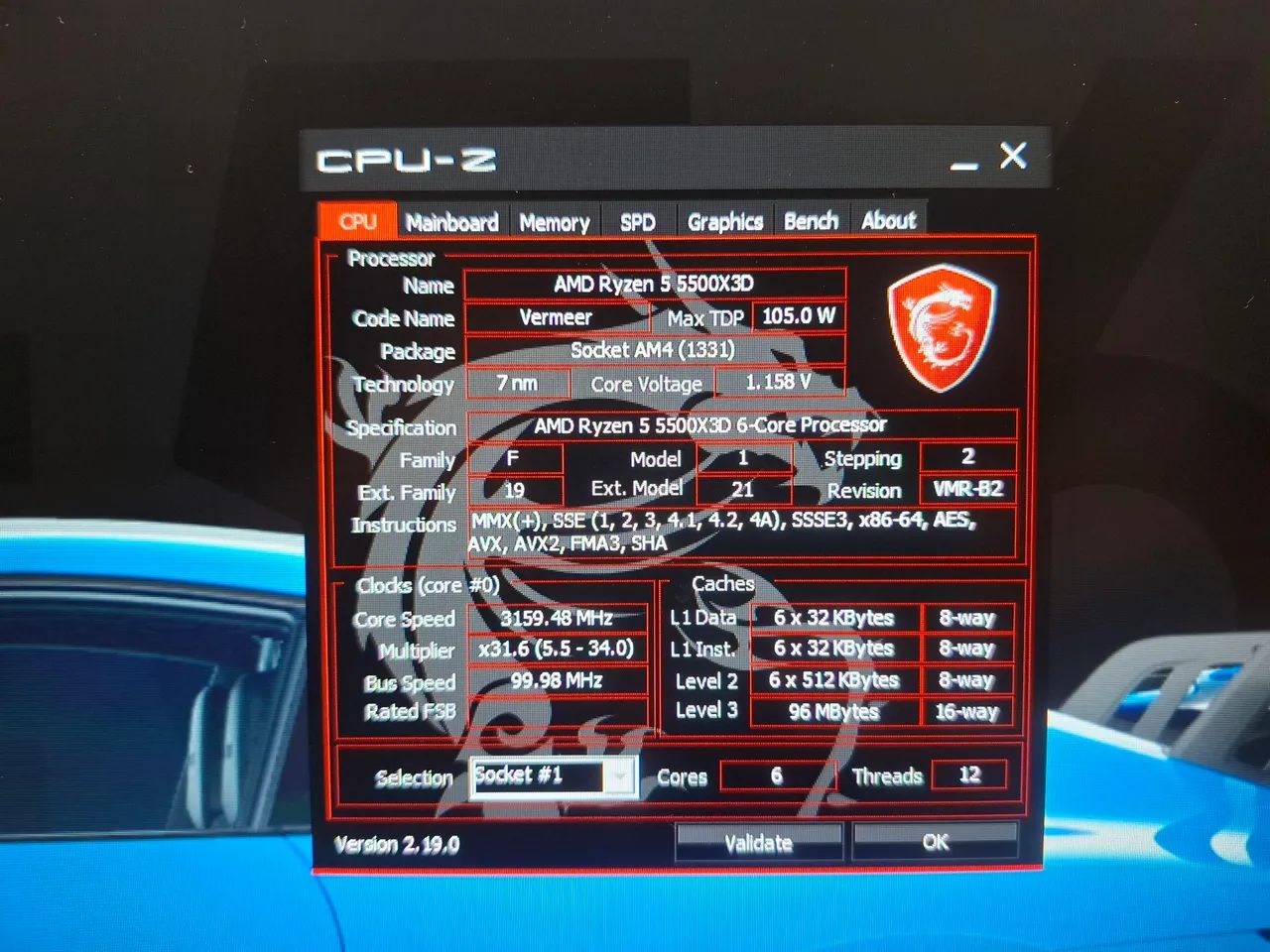 CPU AMD RYZEN 5 5500X3D  - Foto 2