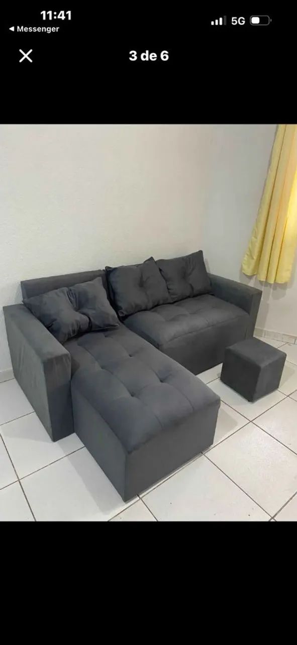 Sofá Chaise 3 lugares  - Foto 5