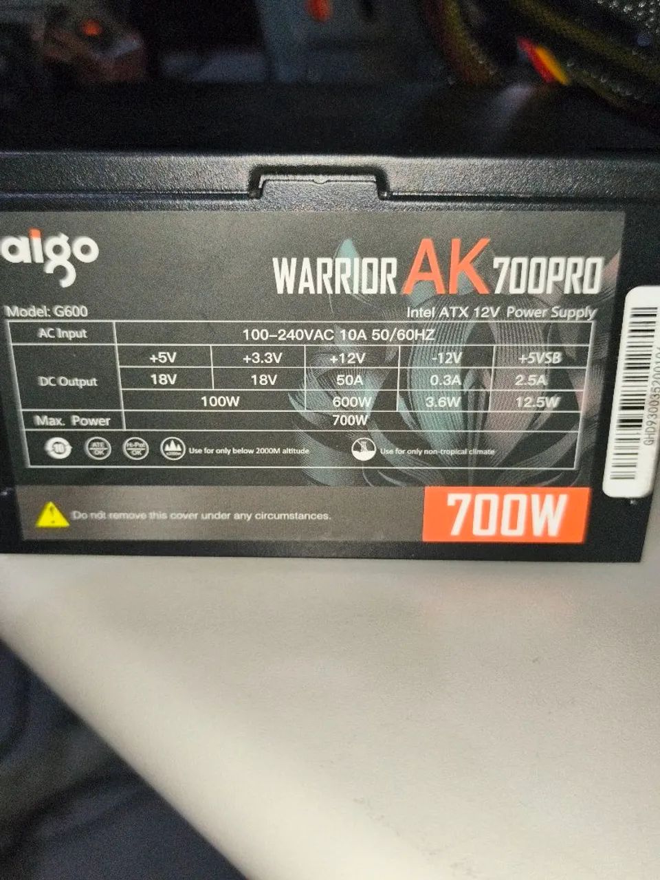 Fonte pc de 700w 