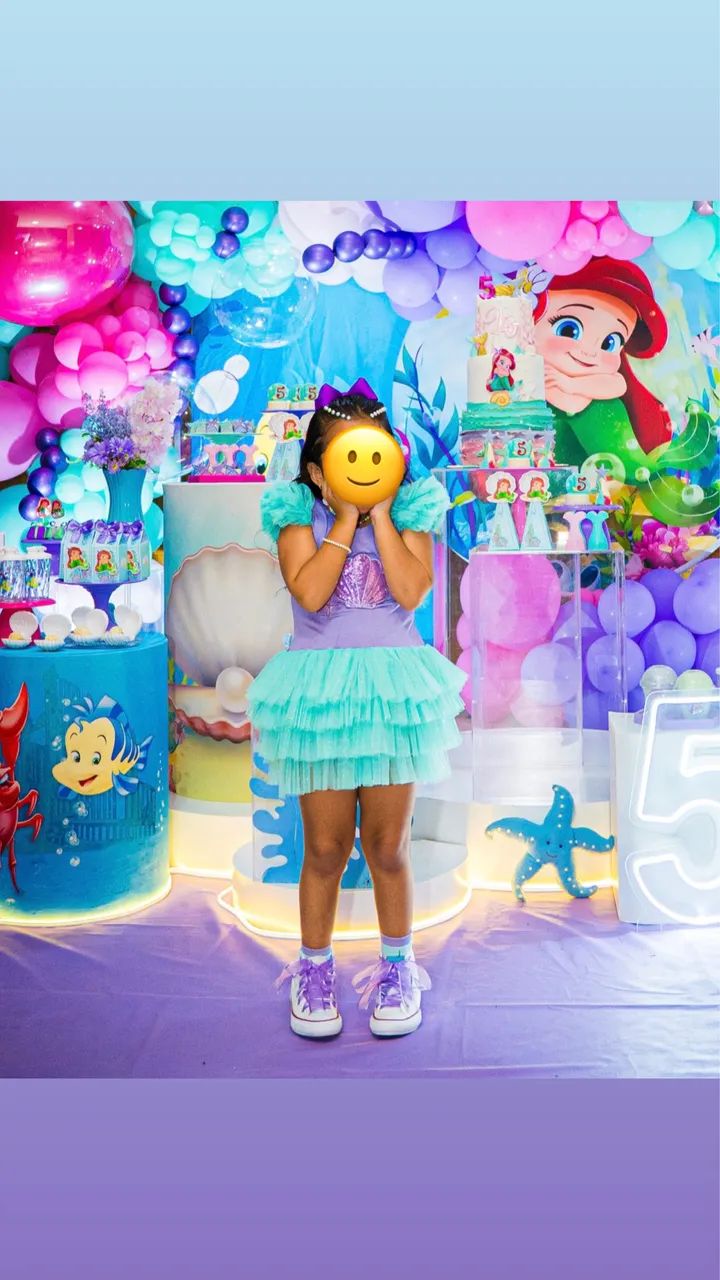 Fantasia sereia Ariel ou fundo do Mar - Foto 3