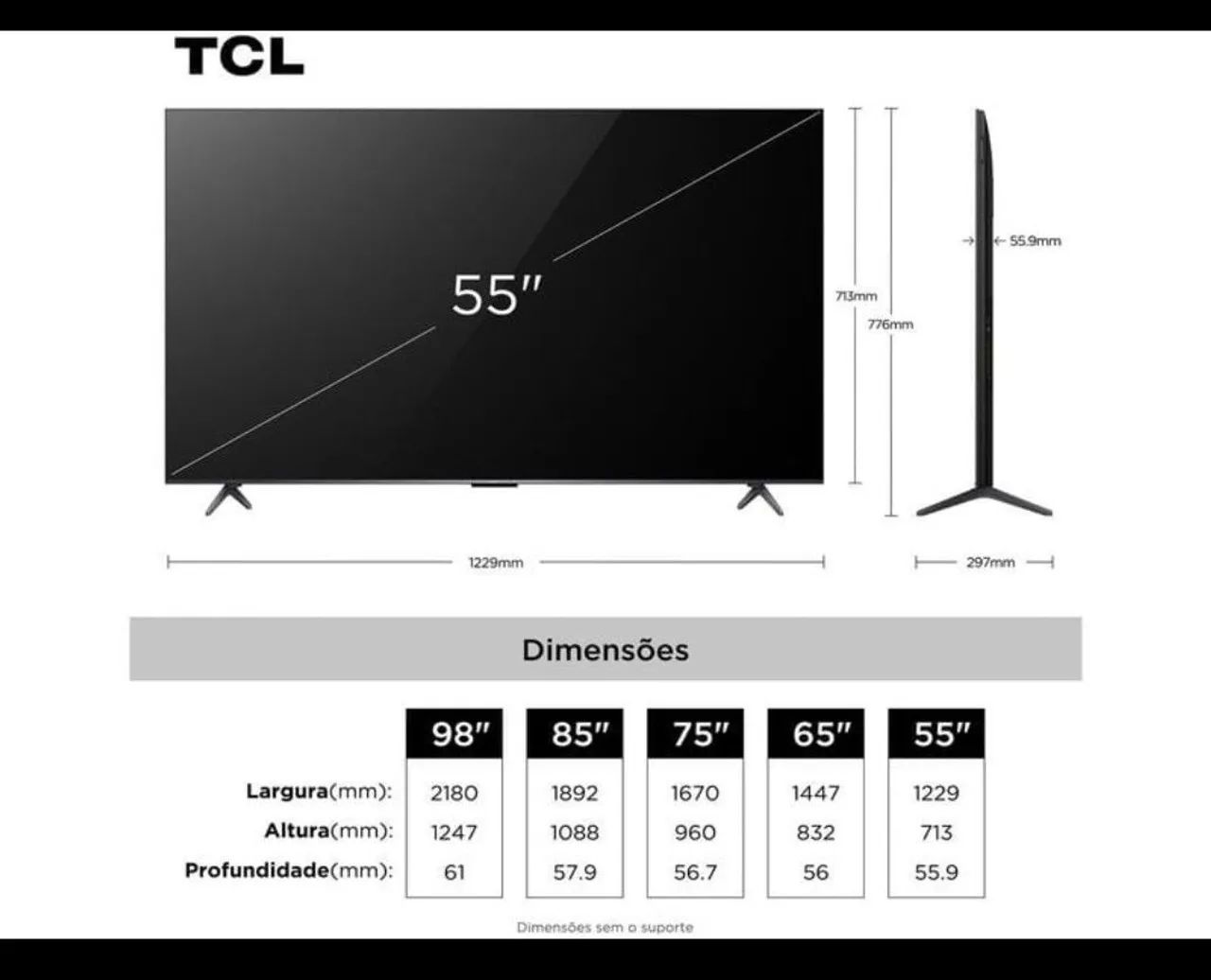 Smart TV 55" TCL 4K UHD MiniLED - Foto 3