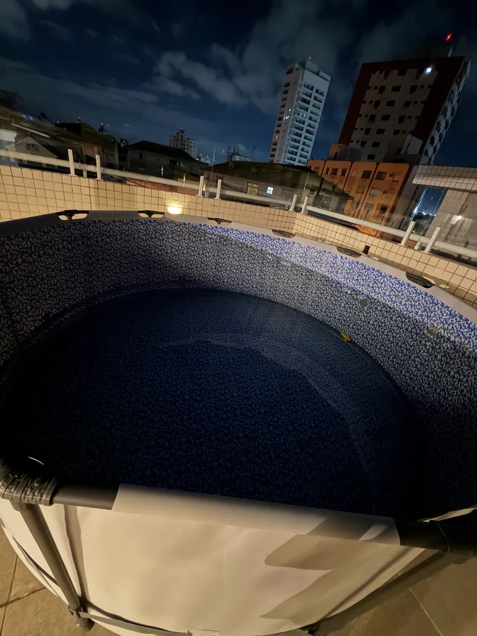 Piscina Estrutural 10250 Litros Steel Pro Max + Capa + Escada + Filtro Bestway - Foto 5