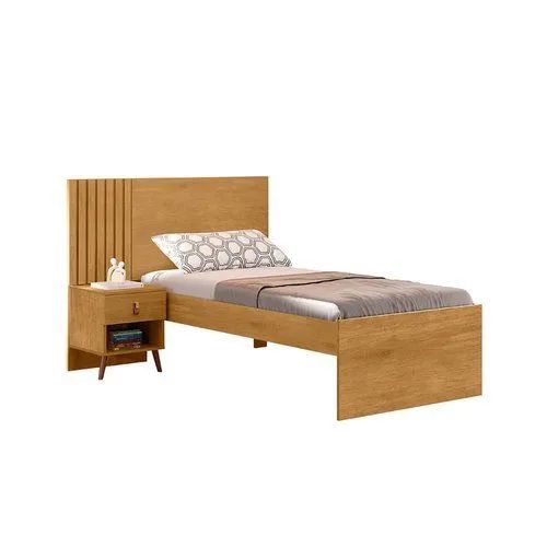 Cama de Solteiro Ripada em MDF e MDP Lady Nature  - Foto 2