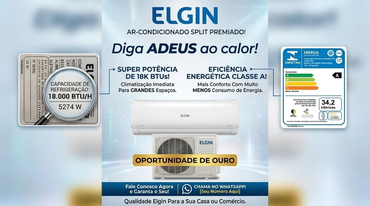 Ar condicionado 18000 Btus 