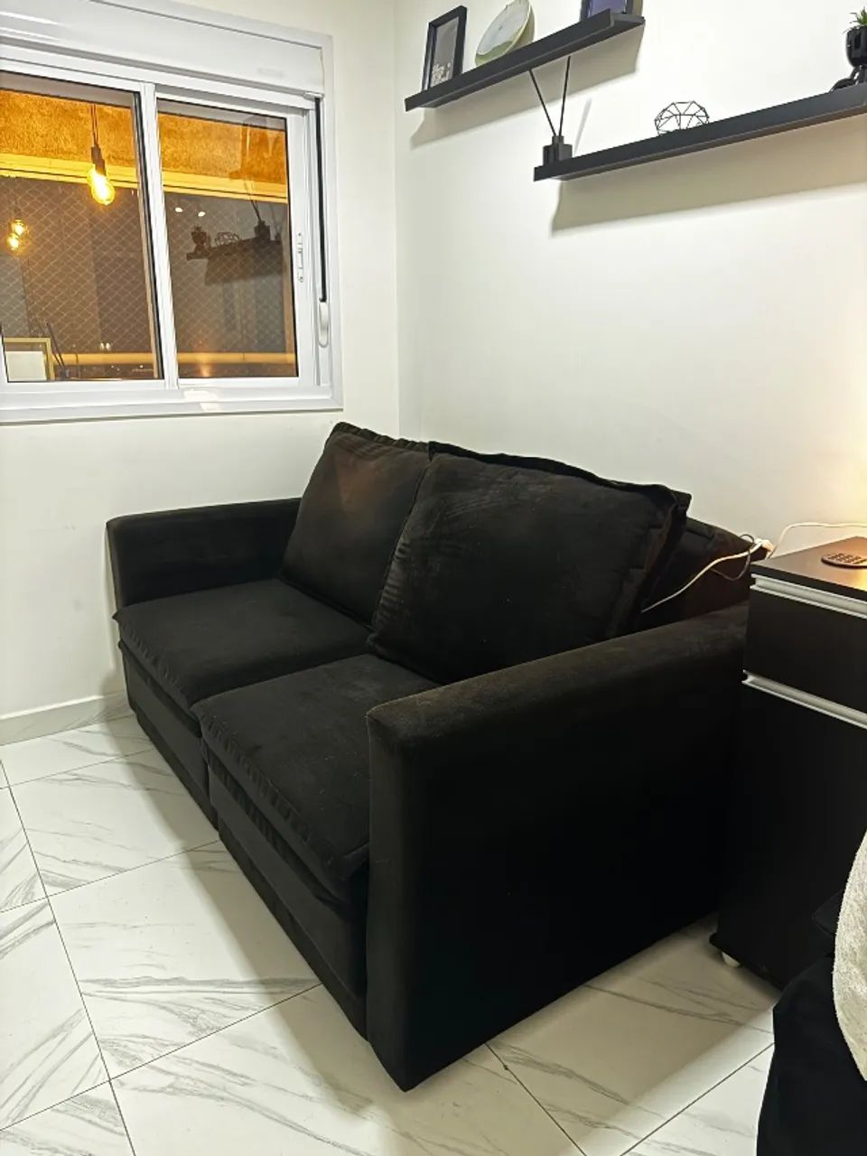 Sofá Retratil Preto 1,80m - Foto 3