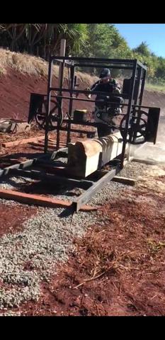Serraria móvel, tora 1m, trilho 6m, motor 15hp gasolina PE, ótimo custo benefício!!! - Foto 6