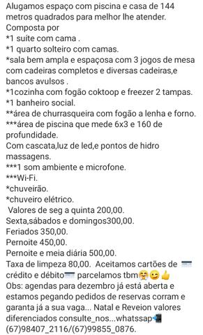 Casa com piscina diária apartir 200 - Foto 4