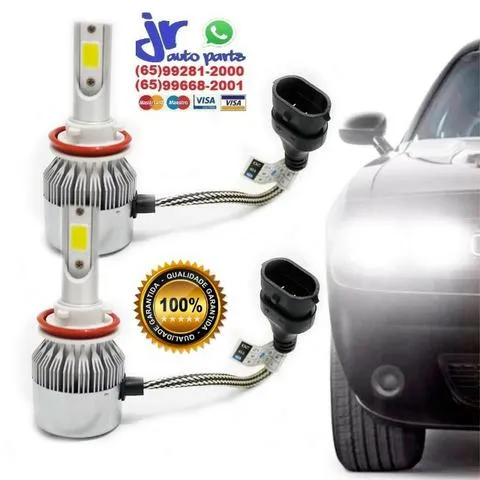 H8 - Kit Lâmpada Super LED Headlight H8 6000K 12V 24V