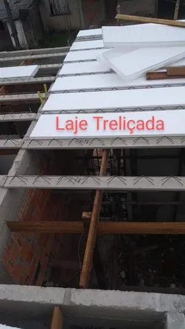 Laje pré-moldada comum e Treliçada