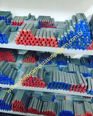Jogo 10 Ferramentas Soldadas Q16 (16mm) Metal Duro - Kit Completo Torno