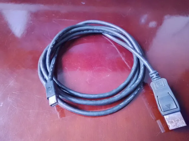 Cabo Original Displayport para Mini Displayport Preto Incrível