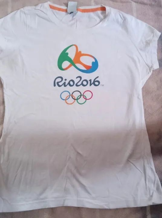 Camiseta oficial Olimpíadas 2016 Tamanho G feminina