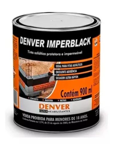 Tinta asfáltica protetora e impermeável (Denver) 