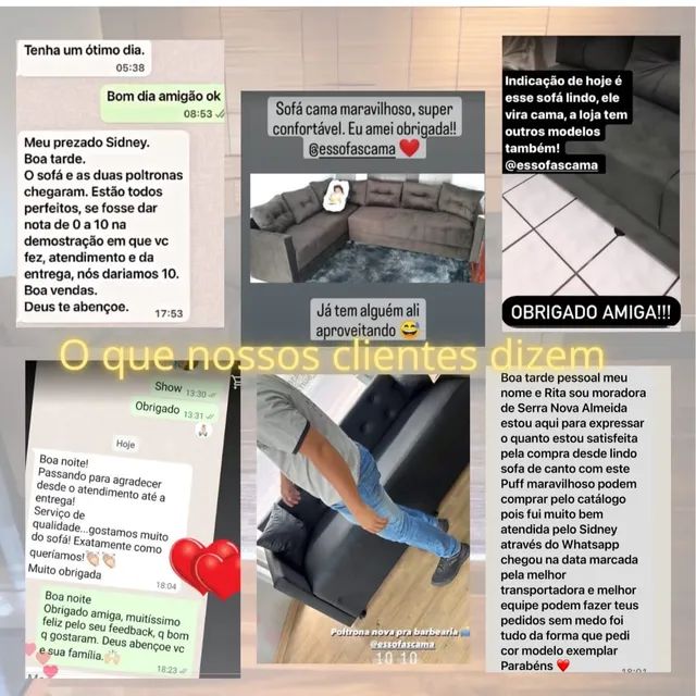Sofá de Canto funcional GRANDE, se transforma em 4 CAMAS! Novos! - Foto 5