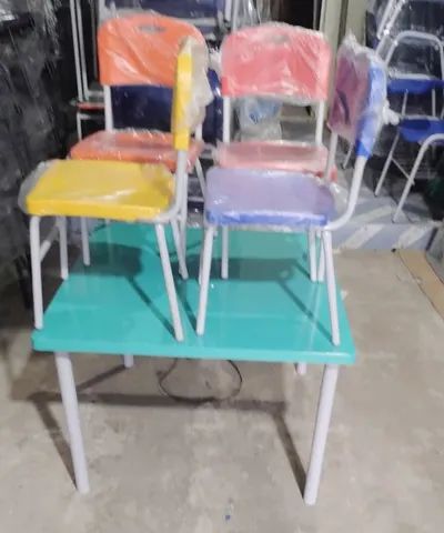 Conjunto Escolar infantil 4 lugares direto da Fábrica.  - Foto 5