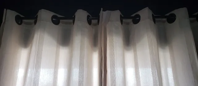 Cortina Blackout Marfim para Trilho Suíço de 2,50m - Wave (80% de vedação  da luz)
