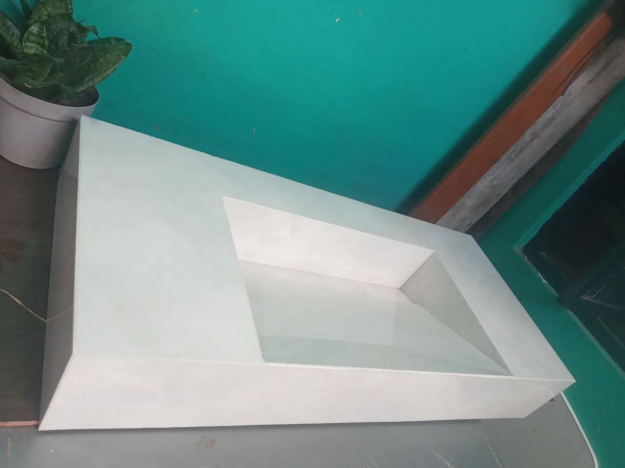 Pia de porcelanato 90×40 