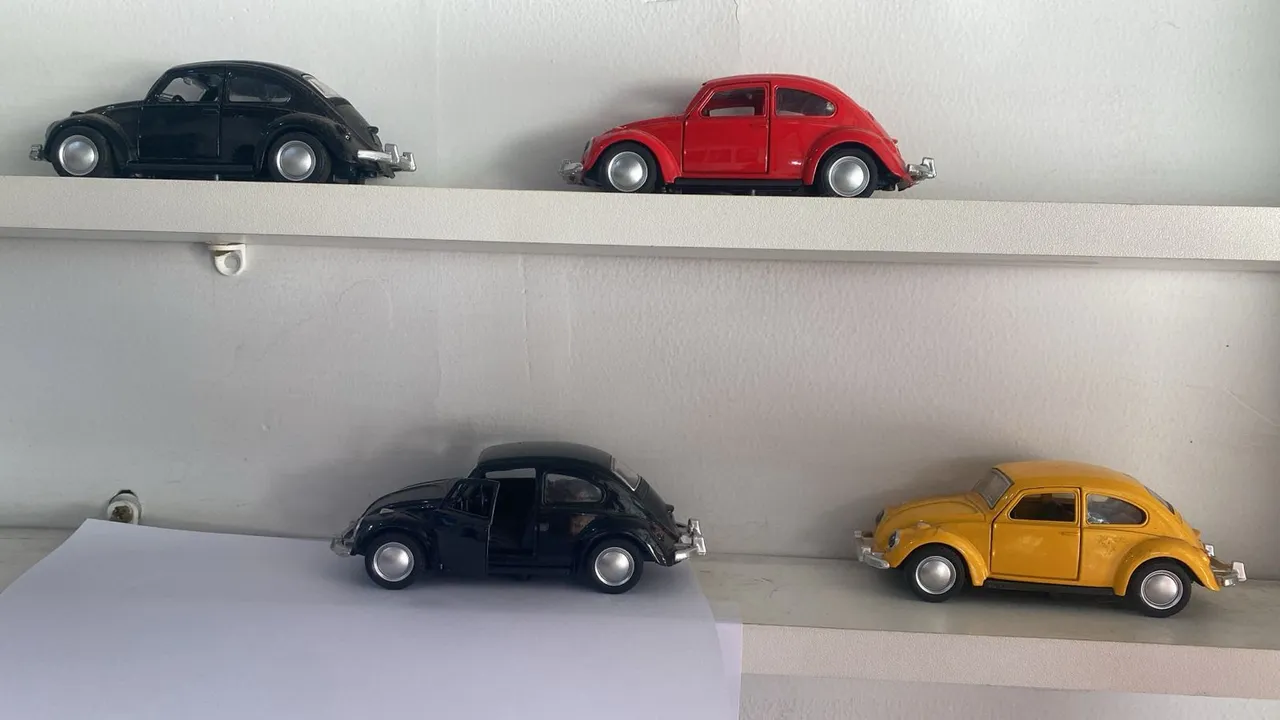 Carrinhos de coleção Fusca Metal Unidade.