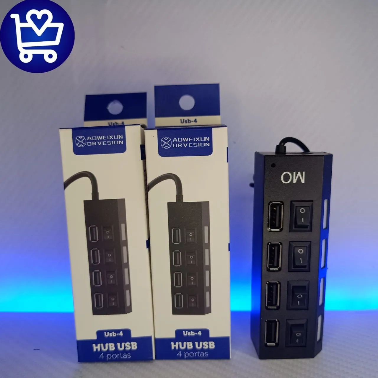 Hub USB 4 Portas - Novo (entrega grátis) - Foto 4