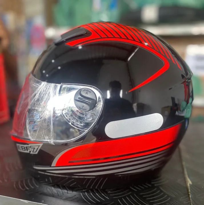 Capacete ebf moto motoqueiro viseira cristal promoção! Direto da fábrica