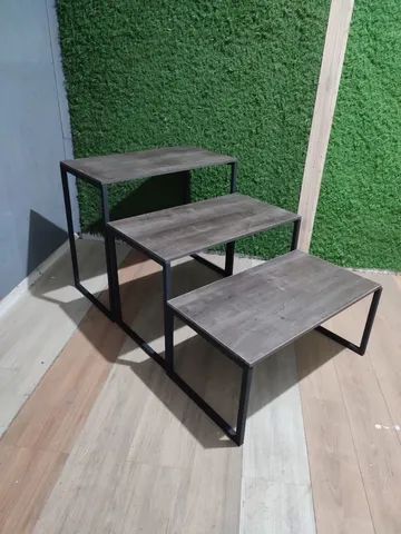 Conjunto de mesa expositora MDF  - Foto 2