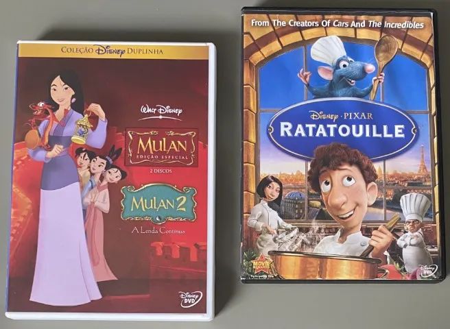 DVDs Disney (Mulan / Ratatouille)