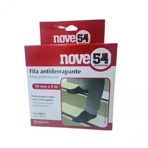 Fita Antiderrapante Para Pisos Escorregadios 5m X 50mm Preta