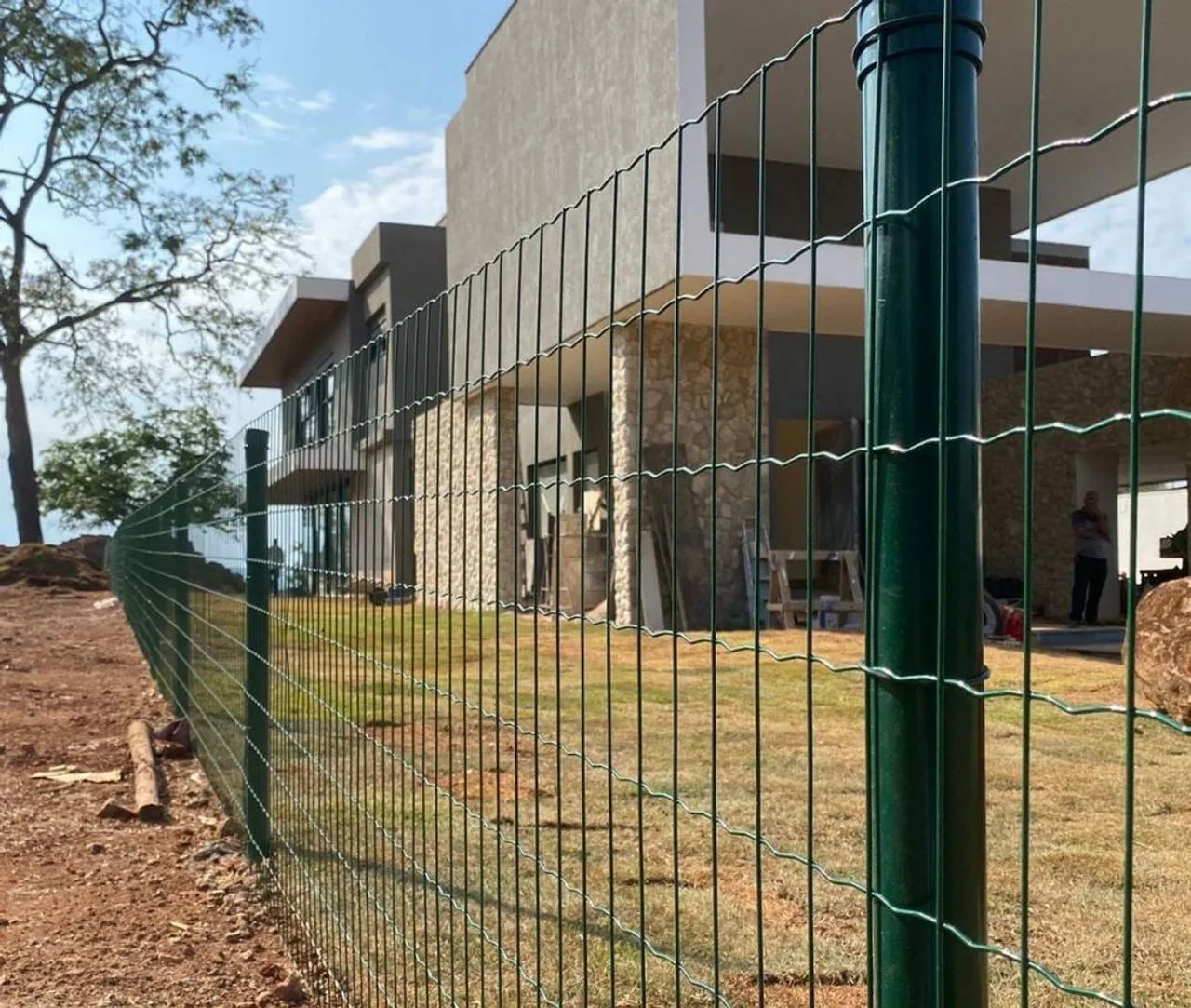 Tela soldada revestida verde (Fortinet, tellacor) Diâmetro do fio: 2.50mm - Malha: 10X5cm - Foto 3