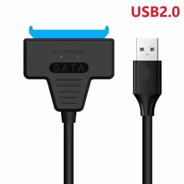 Adaptador Sata 2.0 Cabo 20cm Para USB 6Gbps Disco Rígido SSD Externo De 2,5 Polegadas - Foto 2